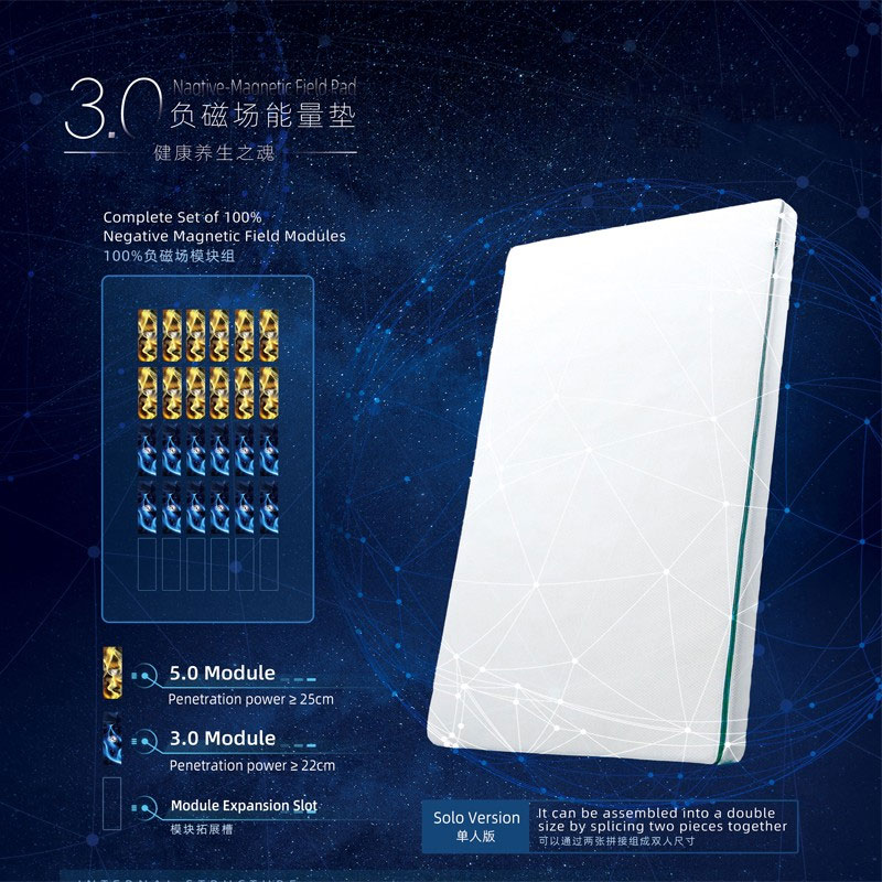 Negative magnetic field Energy pad 3.0